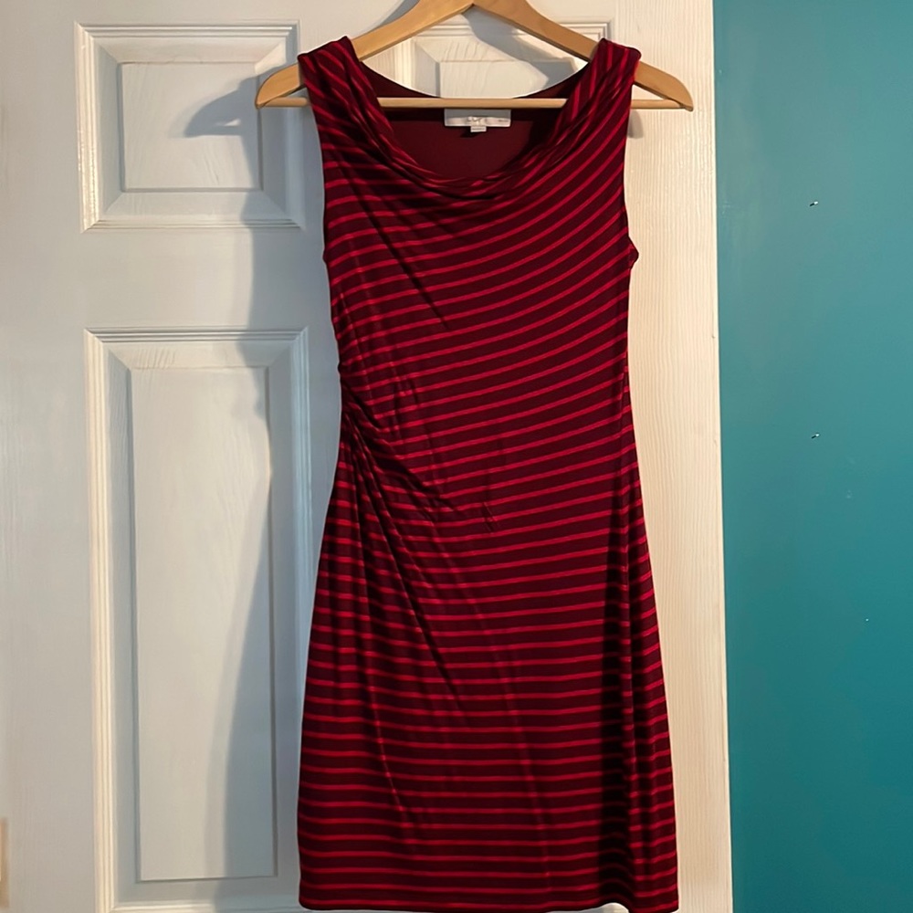 LOFT petites striped dress
